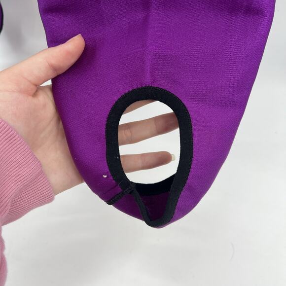 Vintage‎ Obermeyer Ski Pants Women 6* Purple Shiny Iridescent Stirrups Snow 90s - Picture 5 of 13